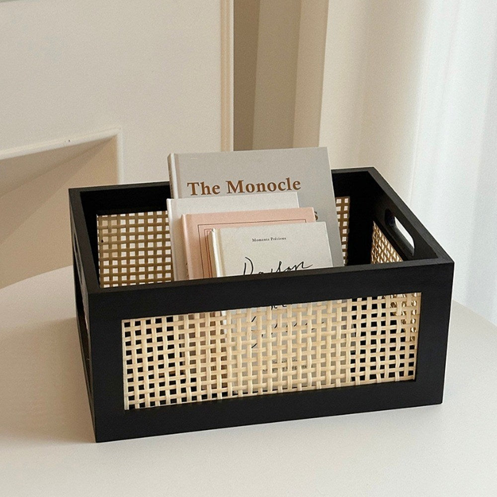 Multifunctional Rattan Woven Storage Box Set (2 Pcs) | Full House Lebanon