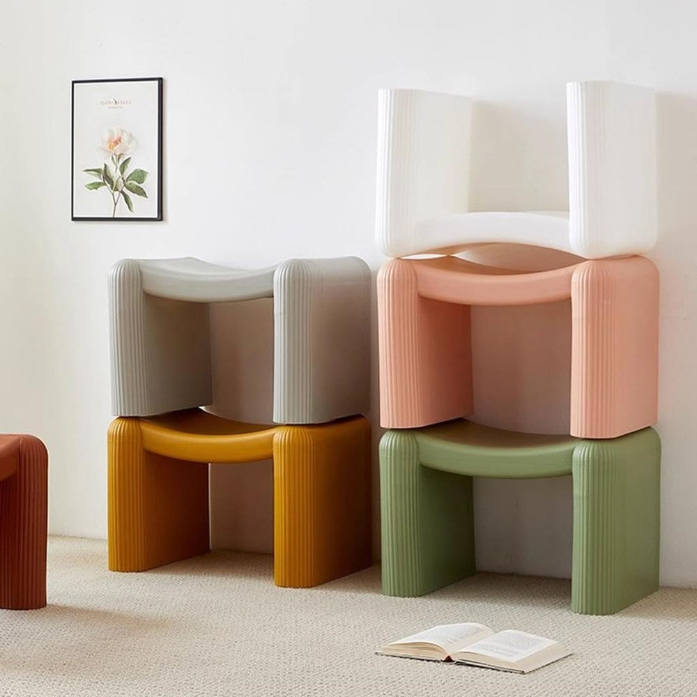 Plastic Multi-purpose Bench - Light Brown | Full House Lebanon