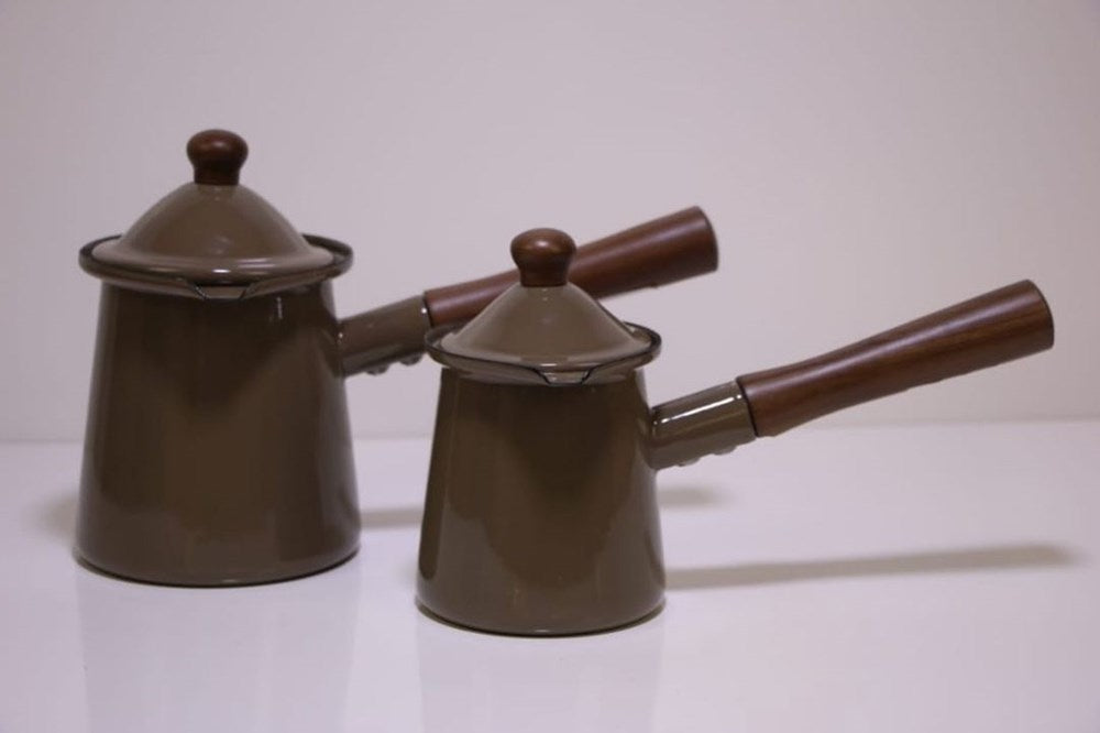 Enamel Coffee Pots - Small, Dark Grey | Full House Lebanon