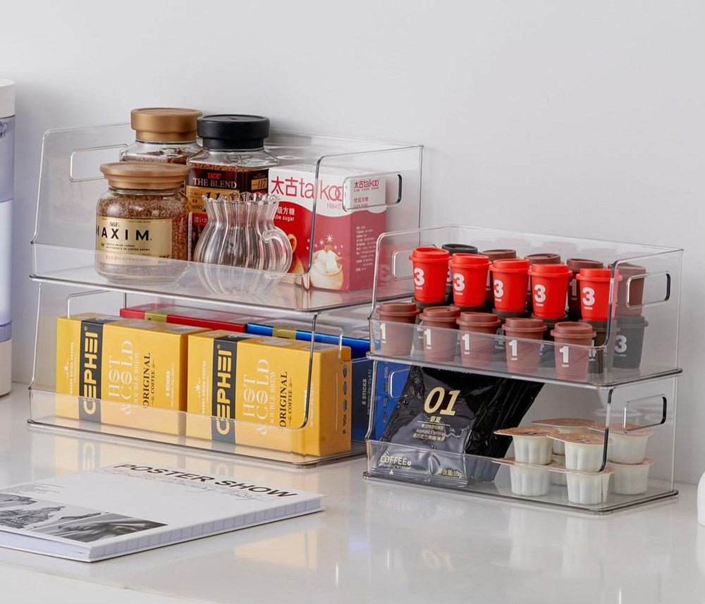 Stackable Acrylic Organizers Set (2 Pcs) - Small | Full House Lebanon