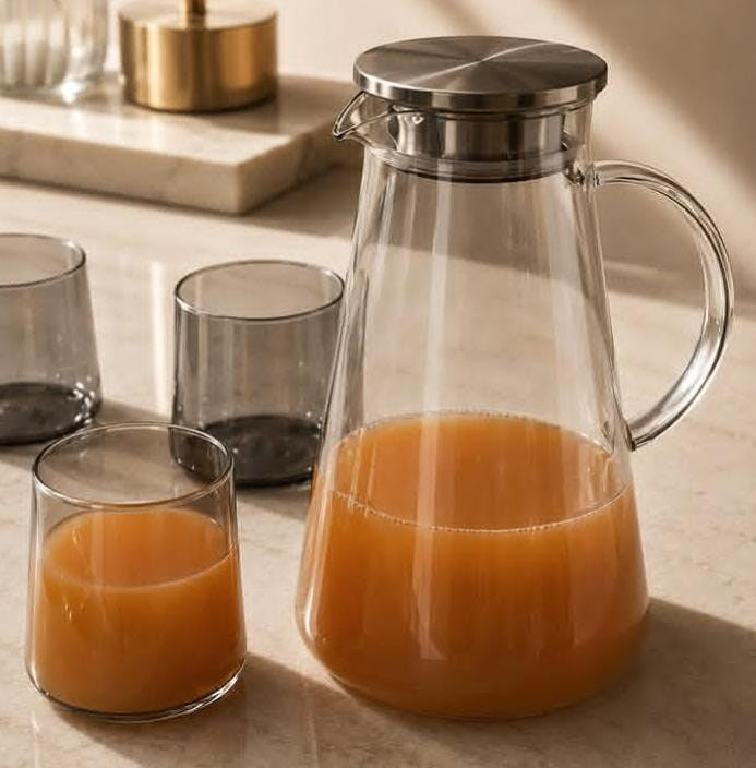 7-Piece Acrylic Jug & Glass Cup Set | Full House Lebanon