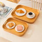 Rectangular Bamboo Serving Tray with Handles | Full House Lebanon
