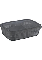 4-Compartment Storage Container with Drain Baskets
