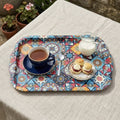 Metal  Rectangular  Printed Serving Tray