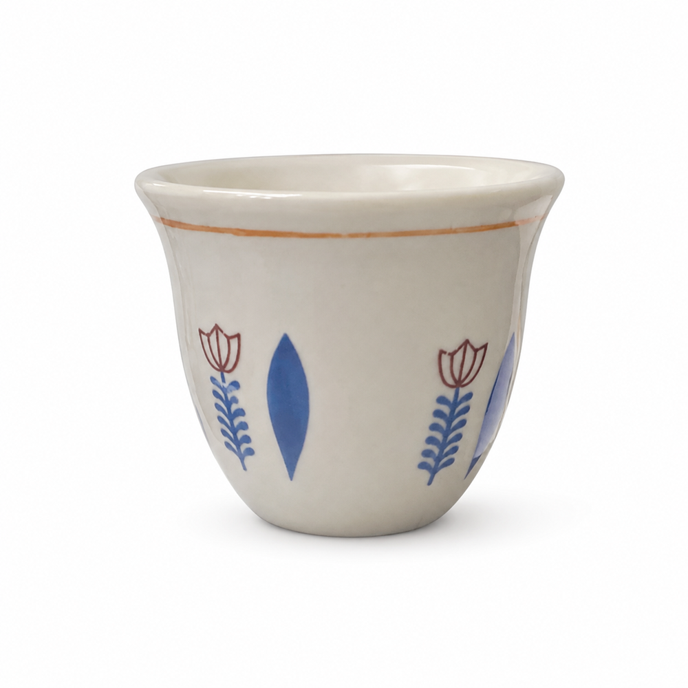 Traditional Ceramic Coffee Cups - Set Of 12