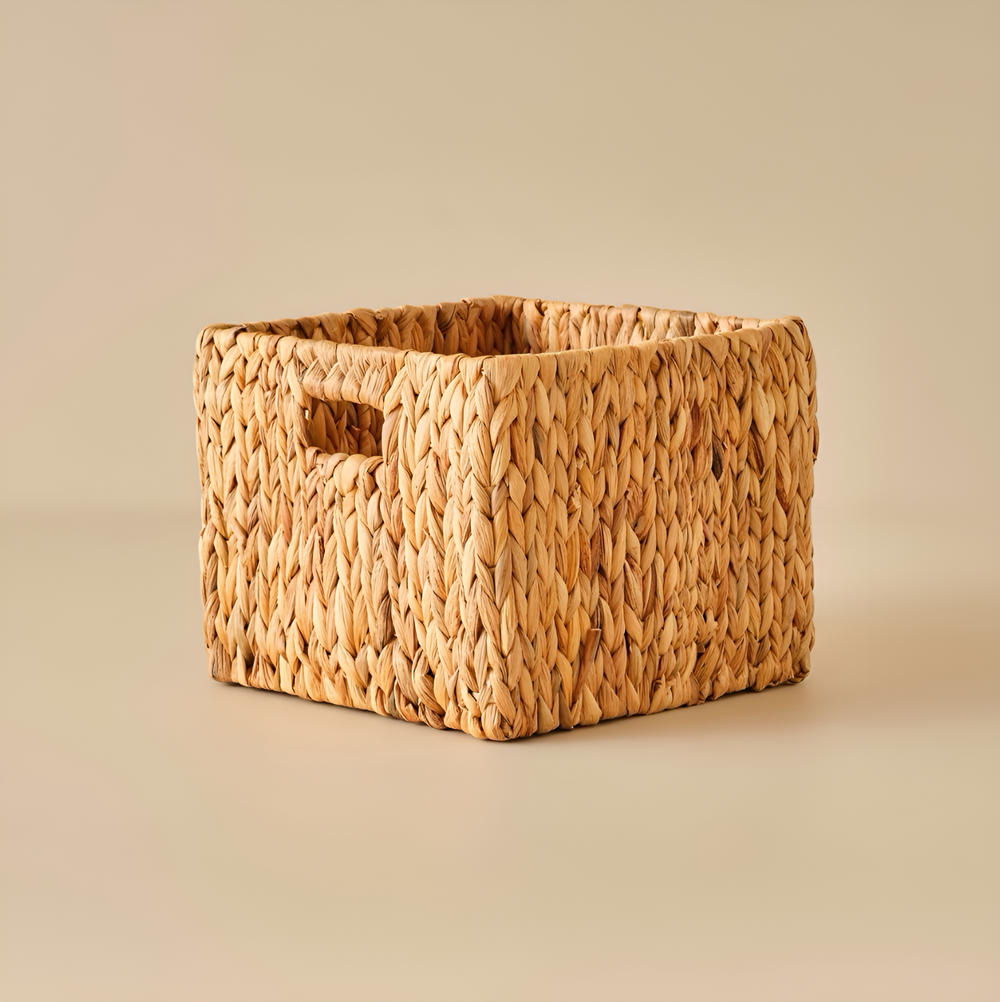 Square Handwoven Seagrass Storage Box Set (3 Pcs) | Full House Lebanon