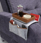 Felt Style Organizer with Leather Stipe | Full House Lebanon