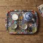 Metal  Rectangular  Printed Serving Tray