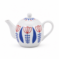 Tulip Pattern Ceramic Teapot