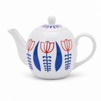 Tulip Pattern Ceramic Teapot