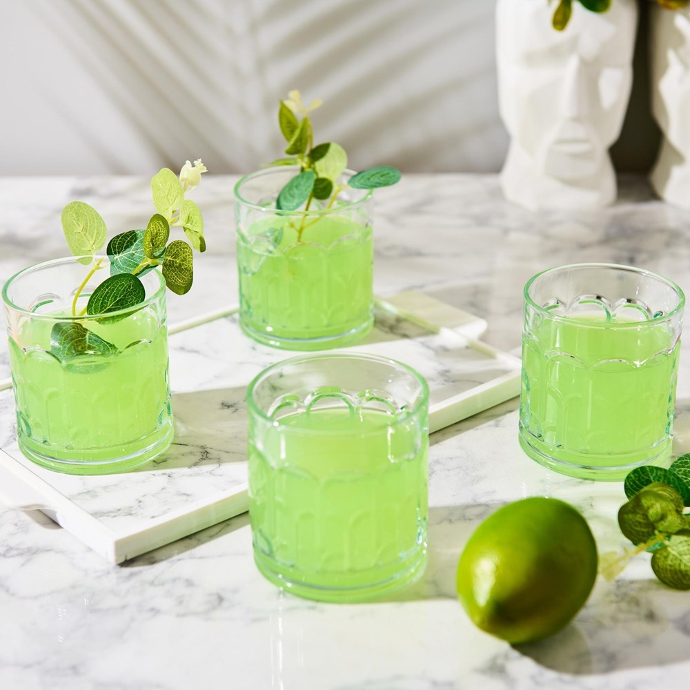 Lav Archie Glass Tumbler Set (4 Pcs) - Long | Full House Lebanon