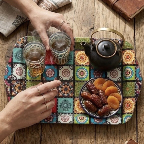 Rectangular Metal Printed  Tray