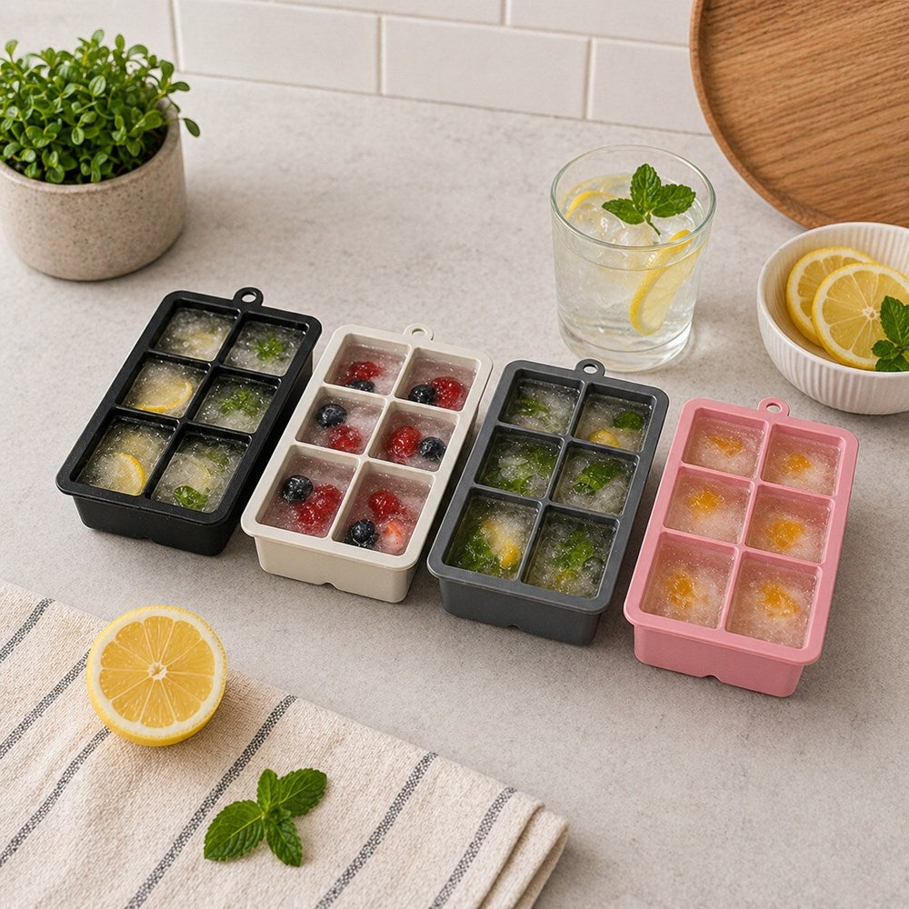 6 -Grid Silicone Ice Cube Tray | Full House Lebanon