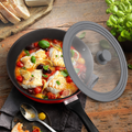 Universal Glass Pan Lid with Silicone Rim – 2 Size Options - Small | Full House Lebanon