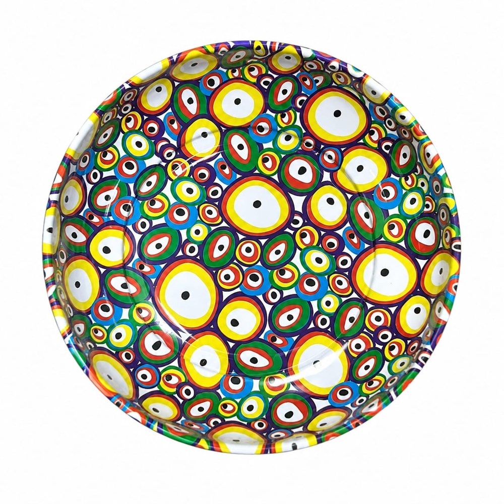 Evil Eye  Metal Printed Bowl