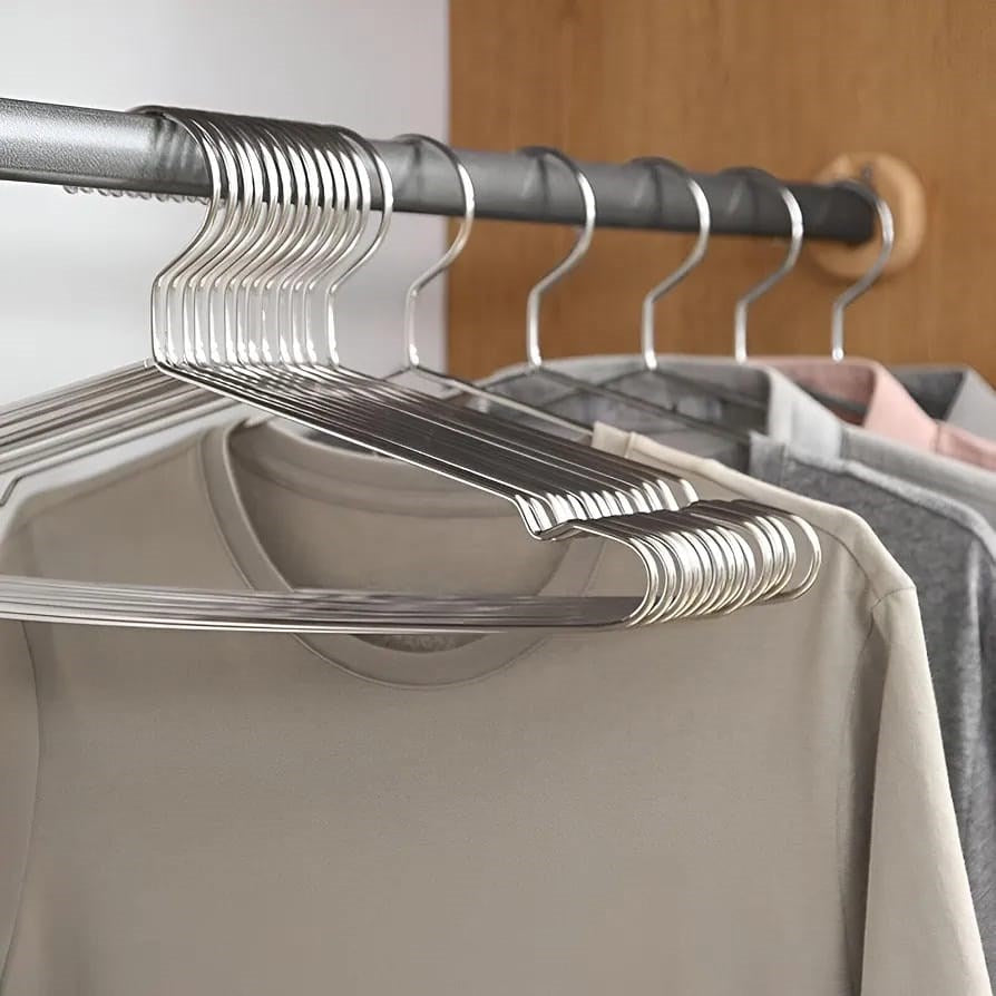 Stainless Steel Clothes Hangers – Set of 5 | Full House Lebanon