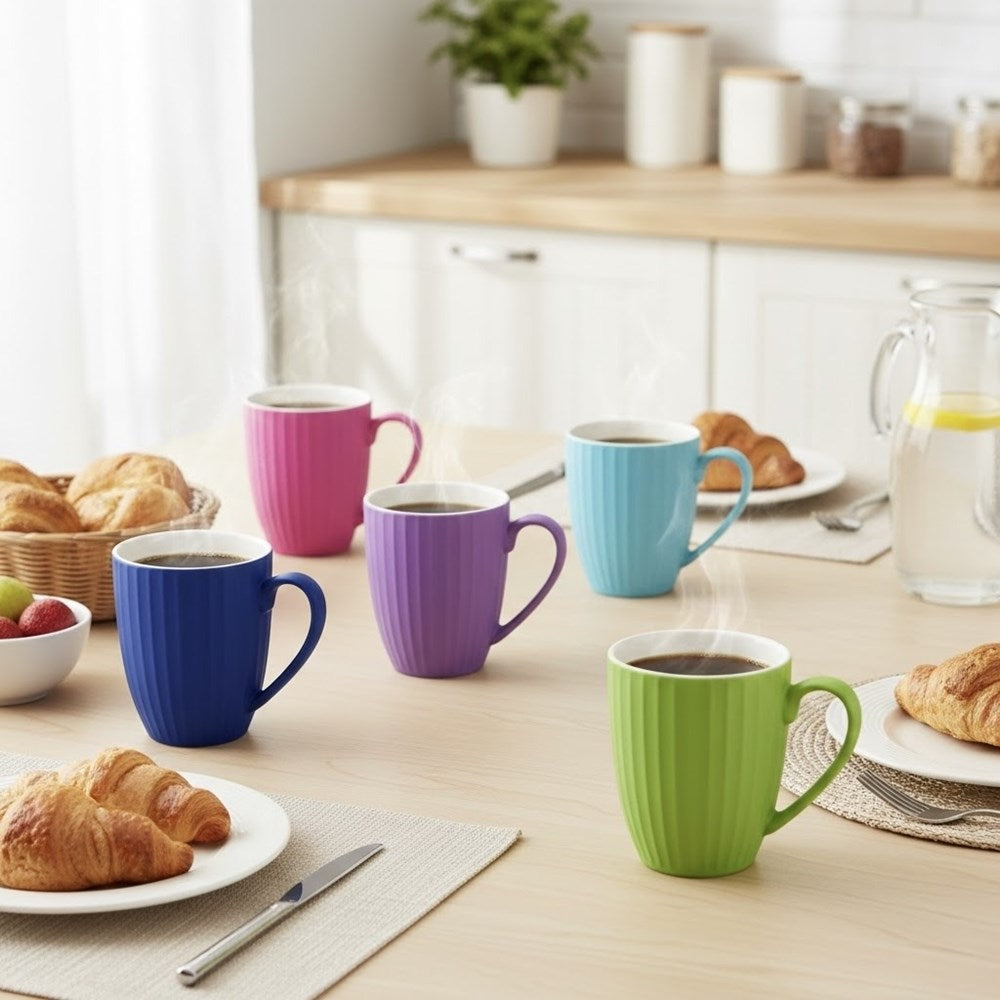 Ribbed Ceramic Mug | Full House Lebanon