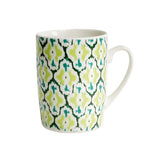 Green  Patterned Porcelain Mug