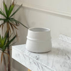 White Ceramic Plant Pot | Full House Lebanon