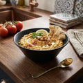 Black Matte  Porcelain Serving Bowl | Full House Lebanon