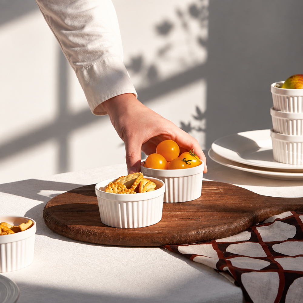 White Porcelain Ramekin Bowl | Full House Lebanon