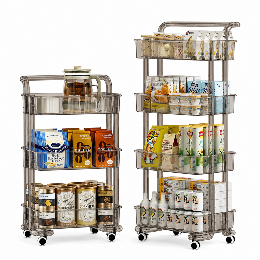 Acrylic Rolling Carts