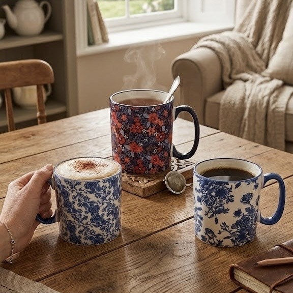 Floral Ceramic  Mug | Full House Lebanon