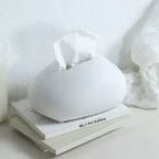Modern White Ceramic Tissue Box | Full House Lebanon