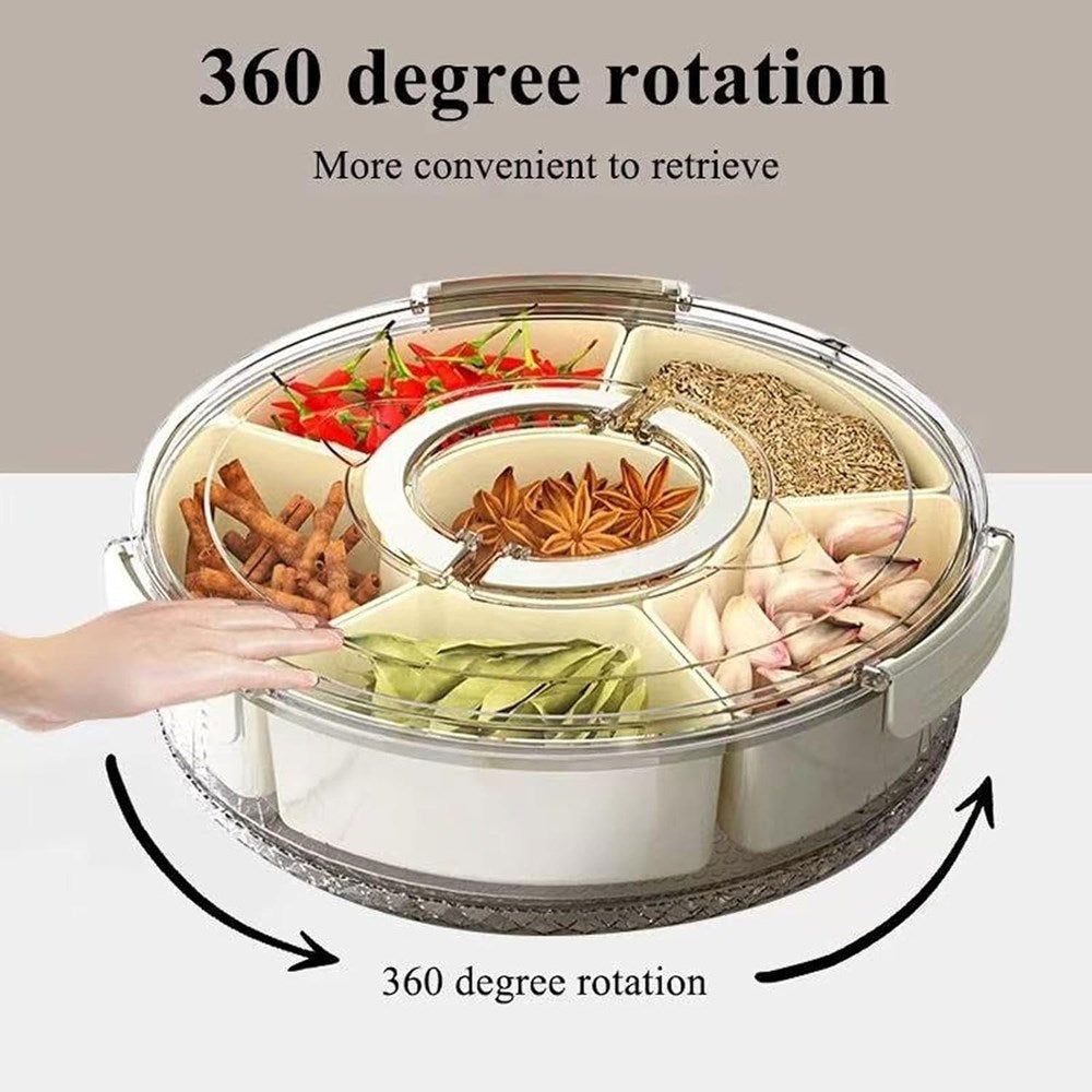 Divided Rotating Serving Tray | Full House Lebanon