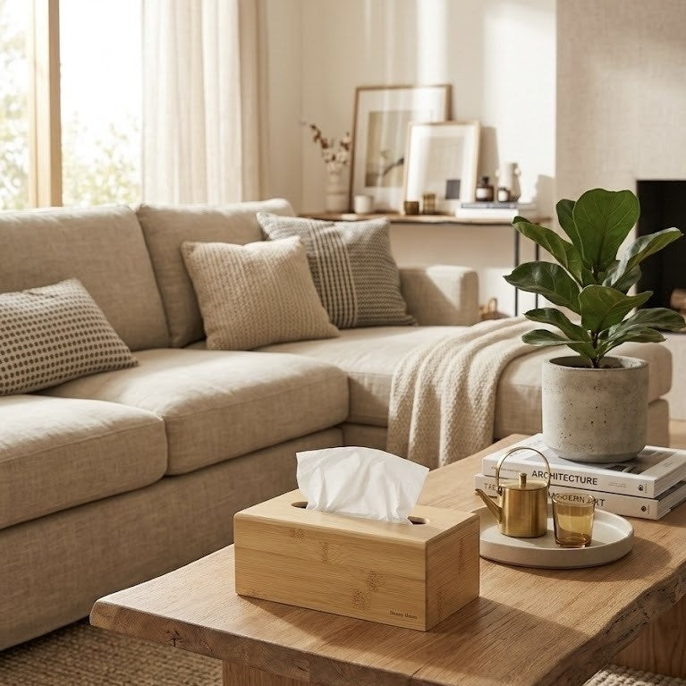 Bamboo Tissue Box | Full House Lebanon