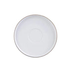 Elegant Stackable White Tea Cup & Saucer Set with Gold Rim | Full House Lebanon