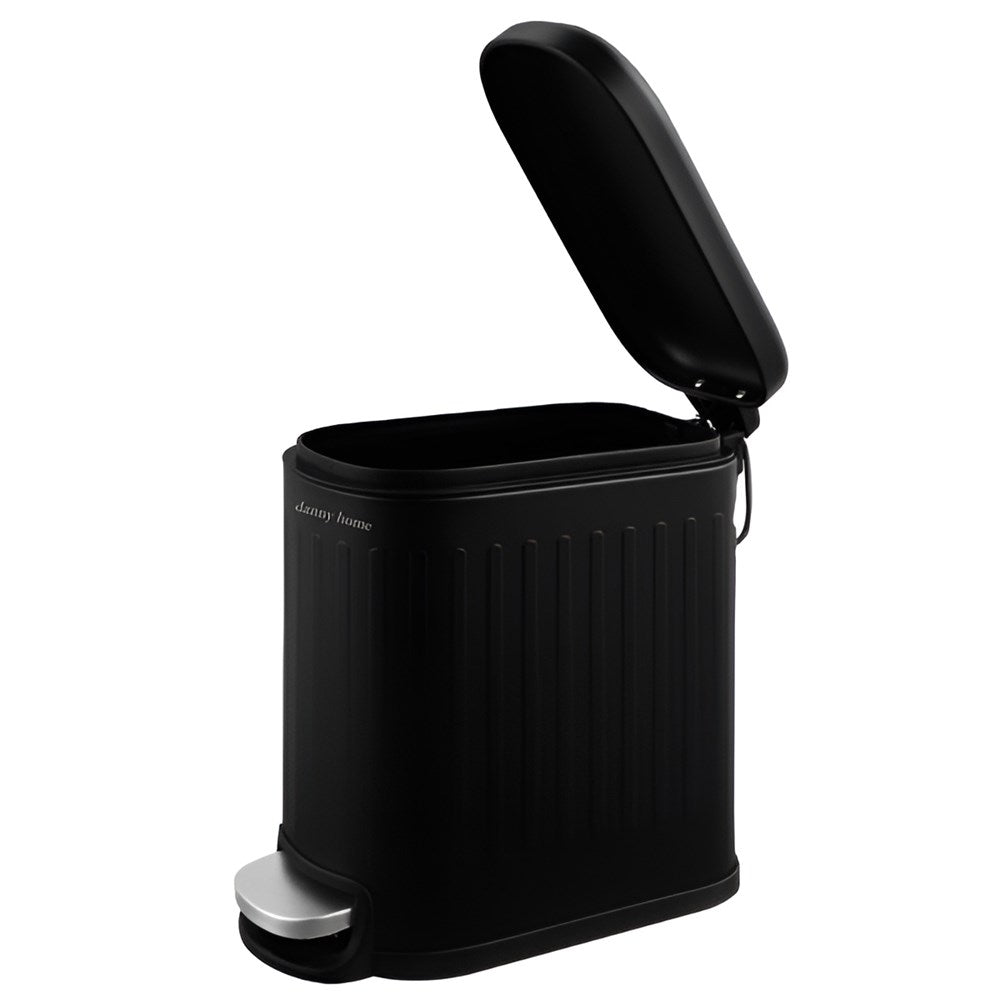 5-Liter Stainless Steel Trash Can with Lid and Pedal | Full House Lebanon