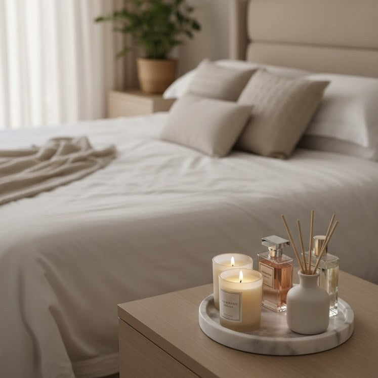 Round Marble Decorative Tray