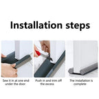 Twin Door Draft Stopper - Black | Full House Lebanon