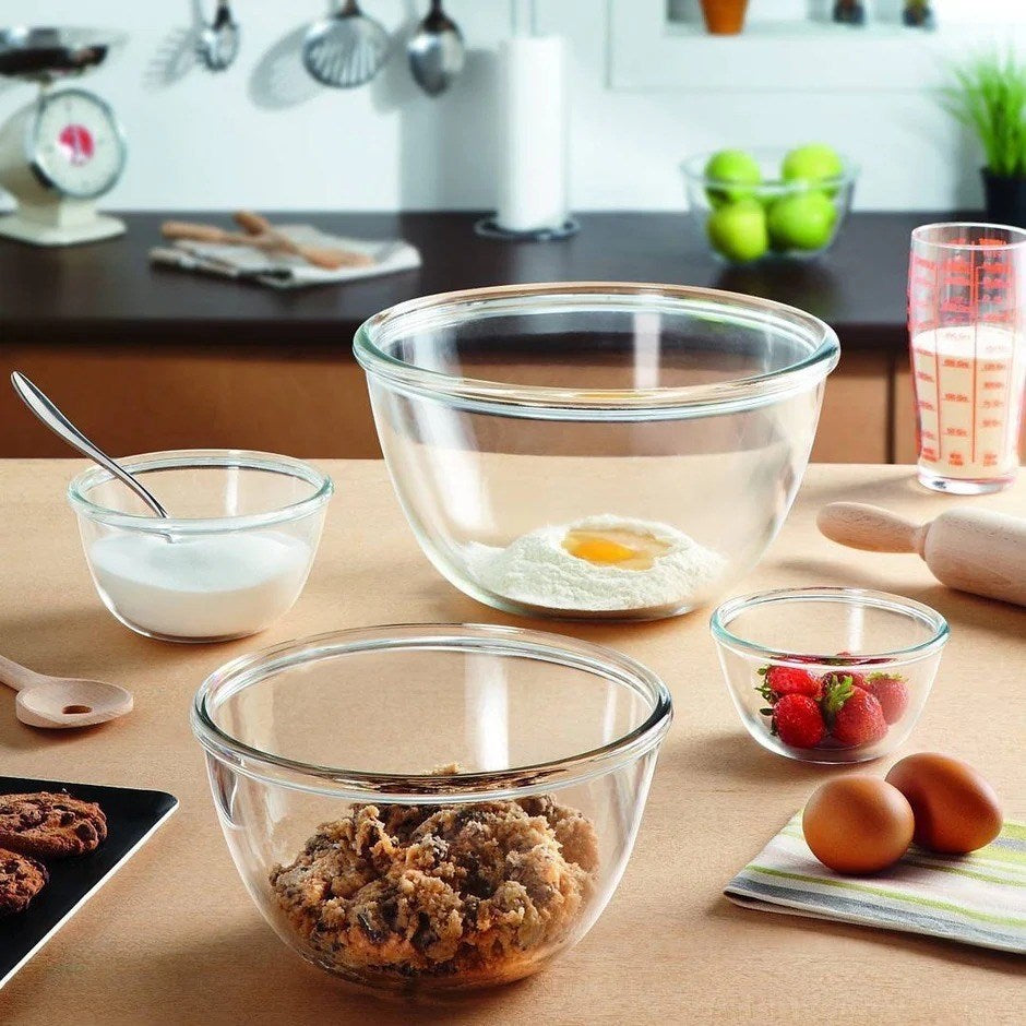 Pyrex Glass Mixing Bowl Set (3 Pcs) | Full House Lebanon
