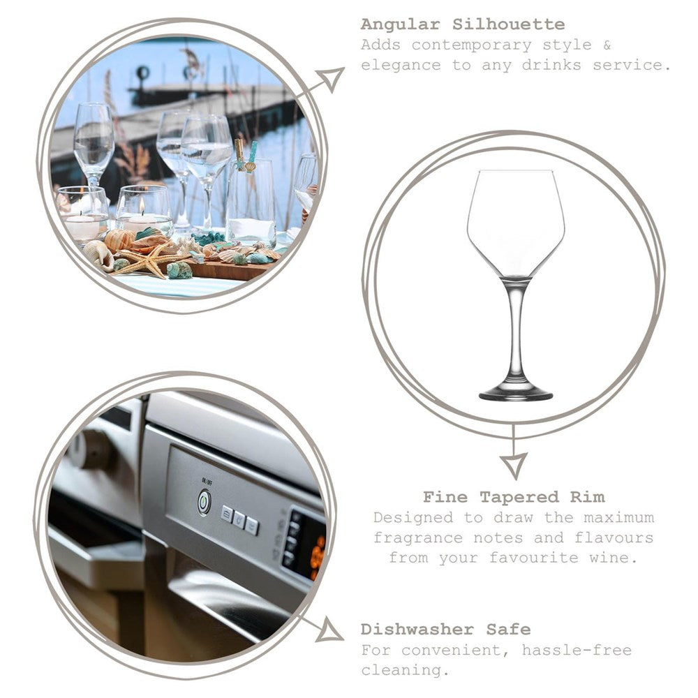 Ella Wine Glass Set (6 Pcs) | Full House Lebanon