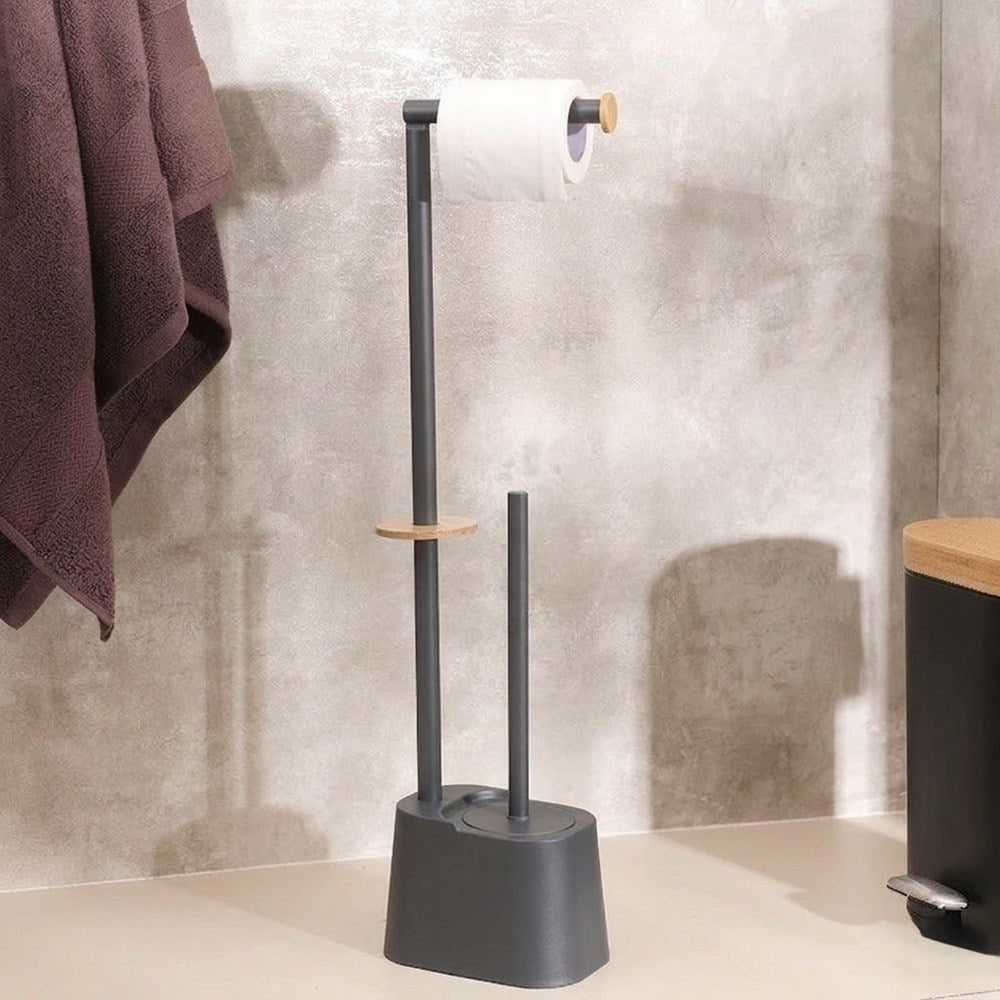 Freestanding  Toilet Brush & Roll Holder Set