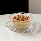 Glass Dessert Bowl & Saucer Set – 12 Pieces | Full House Lebanon