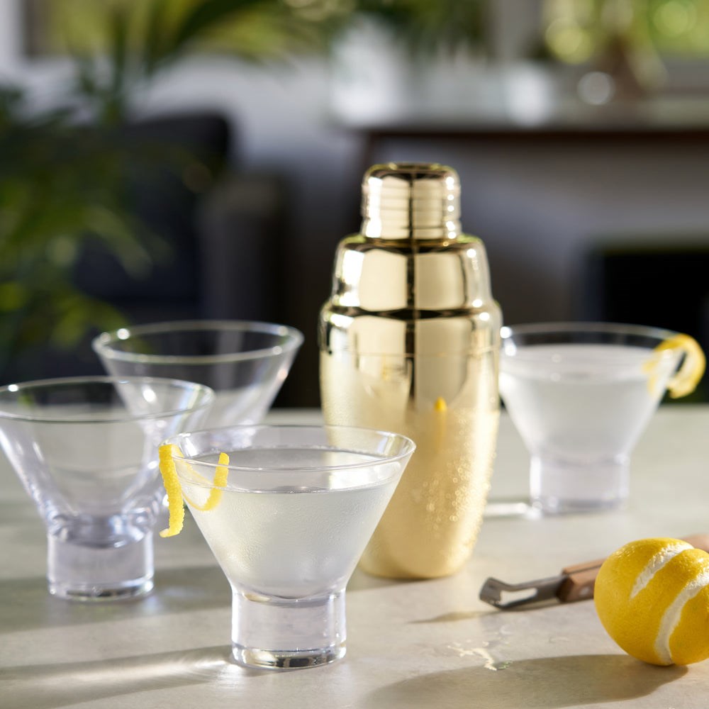 Crystal Stemless Martini Glasses | Full House Lebanon