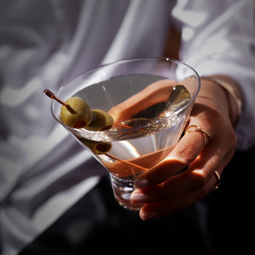 Crystal Stemless Martini Glasses | Full House Lebanon