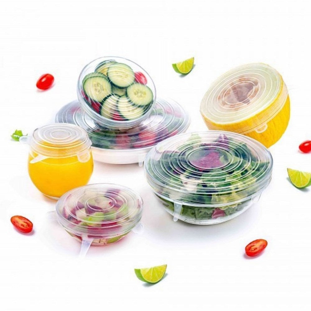 Expandable Silicone Stretch Lids Set (6 Pcs) - Round | Full House Lebanon