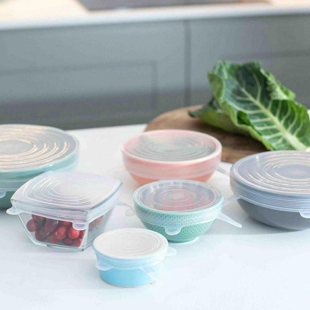 Expandable Silicone Stretch Lids Set (6 Pcs) | Full House Lebanon