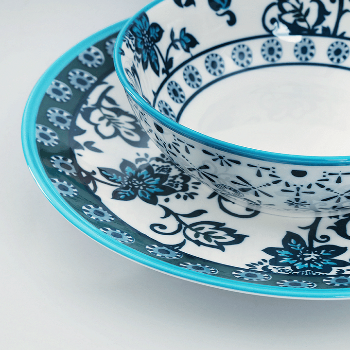 Blue Patterned Dinnerware - Dessert Plate | Full House Lebanon