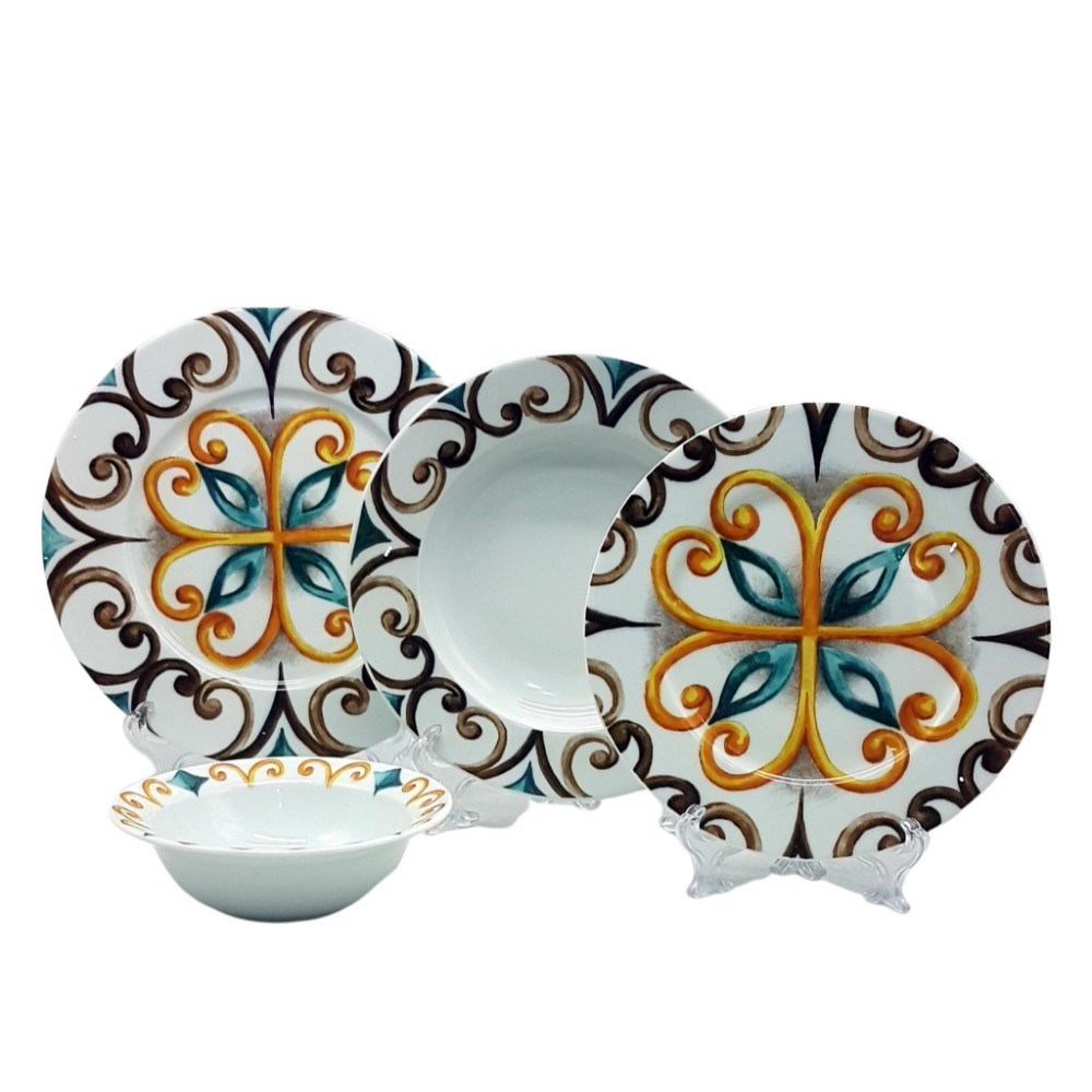 Porcelain Dinnerware Set (24 Pcs) | Full House Lebanon