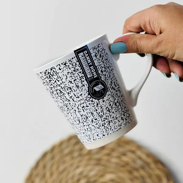 Black & White Porcelain Mugs - 4 | Full House Lebanon