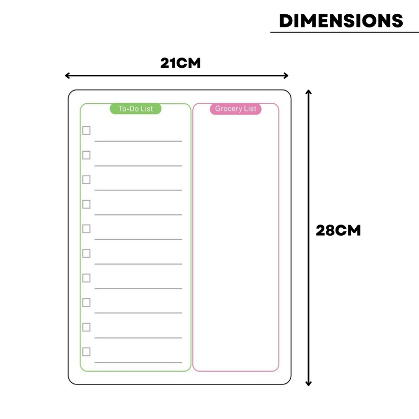 Magnetic To-Do & Grocery List | Full House Lebanon