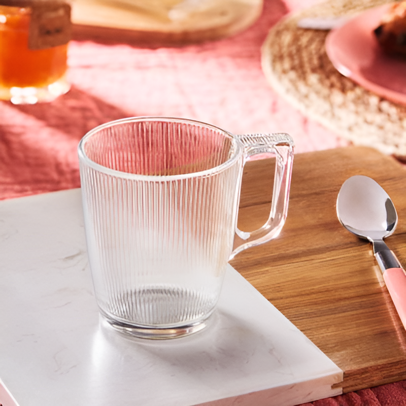 Luminarc Stripy Glass Mug | Full House Lebanon