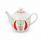Tulip Pattern Ceramic Teapot