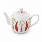 Tulip Pattern Ceramic Teapot
